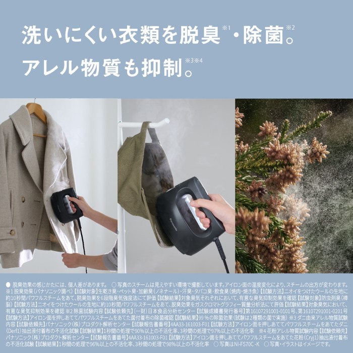 Panasonic（パナソニック） コードつき衣類スチーマー ホワイト NI