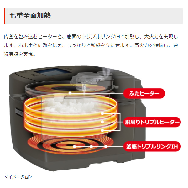 人気商品！】 三菱電機 1升炊き IHジャー 炊飯器 備長炭コート 熾火 炭