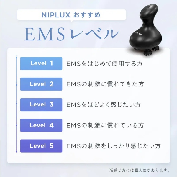 NIPLUX EMSヘッドスパ　 美品 NIPLUX ヘッドスパ NIPLUX EMSヘッドスパPOCKET 頭皮エステ 美顔器