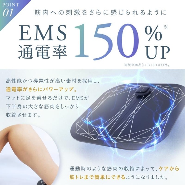 NIPLUX フットマッサージャー EMSシート 足裏マッサージ器 筋トレ