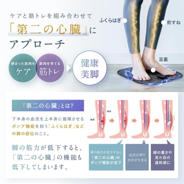 NIPLUX フットマッサージャー EMSシート 足裏マッサージ器 筋トレ