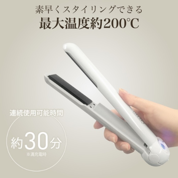 カシムラ NTD-21 国内・海外兼用 コードレス ヘアアイロン ストレート