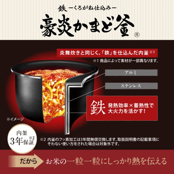 極め炊き 炊飯器 象印 ZOJIRUSHI 圧力IH炊飯ジャー 5.5合炊き スレート