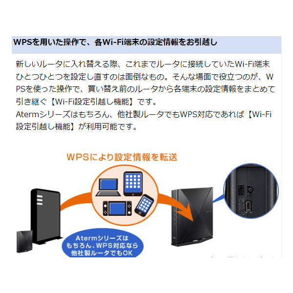 無線LANルーター Aterm エーターム Wi-Fi 6対応 3603+574Mbps Aterm WX4200D5 PA-WX4200D5｜gion｜09