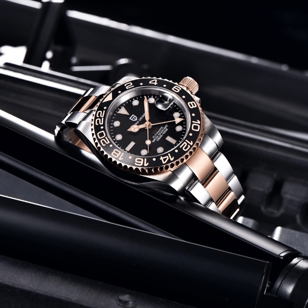 腕時計 メンズ PAGANI DESIGN PD-1662 自動巻き GMT針 40mm 日付