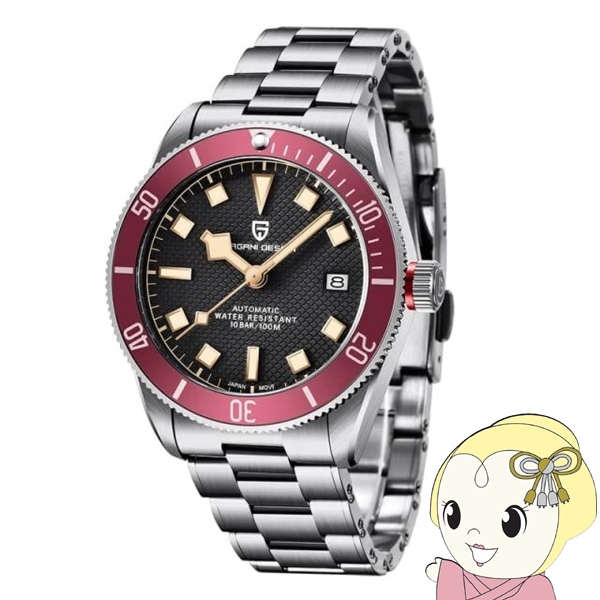 �ӻ��� ��� PAGANI DESIGN PD-1671 ��ư���� ��åɥ٥��� 42mm ����ɽ�� 10�����ɿ� ��ư���� �ѥ����˥ǥ�����