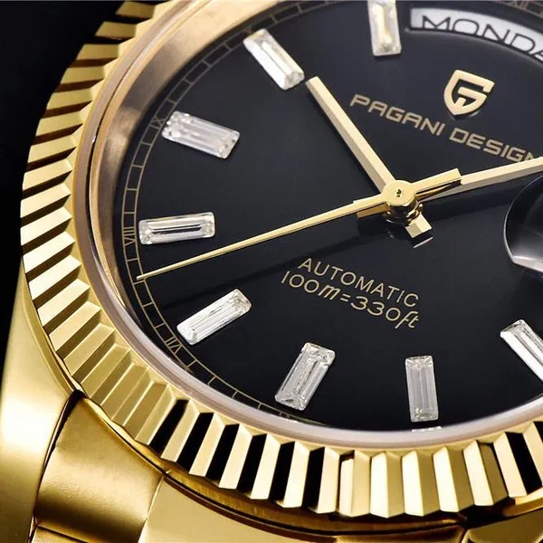 腕時計 メンズ PAGANI DESIGN PD-1752 自動巻き 36mm ゴールド