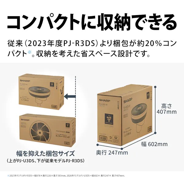 SHARP（シャープ） リビング扇風機 プラズマクラスター DCモーター搭載