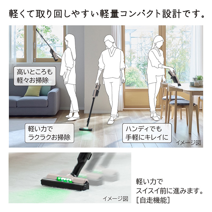 かるパック 日立 掃除機 コードレス スティッククリーナー かるパック