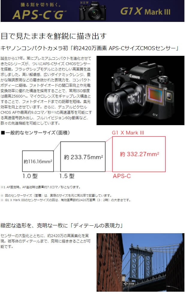 爆買いお得 キヤノン デジタルカメラ PowerShot G1 X Mark III Wi-Fi