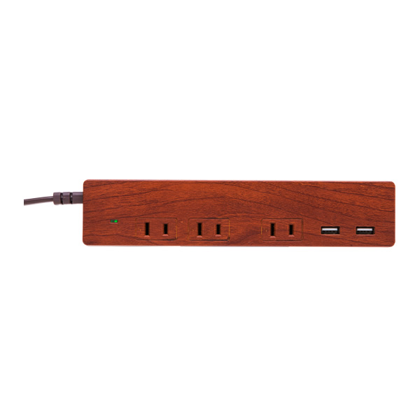 電源タップ おしゃれ 木目調 Fargo ファーゴ Natural Wood Tap AC3個口 2.1A USB2ポート ダークウッド  個別スイッチ付き PT337DW :PT337DW:ぎおん - 通販 - Yahoo!ショッピング