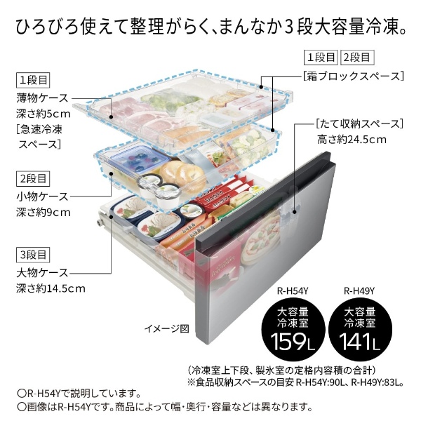 日立（HITACHI） 冷蔵庫【設置込】日立 冷蔵庫 Hタイプ 485L フレンチ