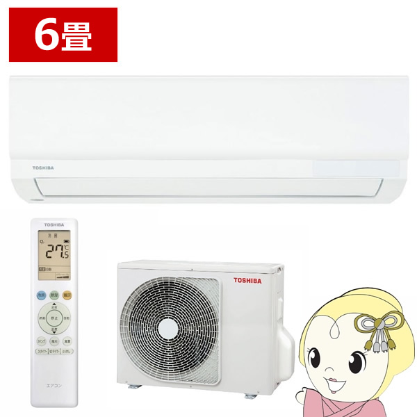 エアコン クーラー 東芝 TOSHIBA ホワイト RAS-2214TL-W 6畳」の
