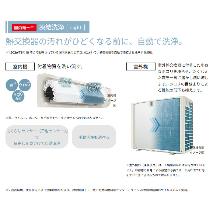 エアコン 標準工事費込 日立 白くまくん 18...の詳細画像2