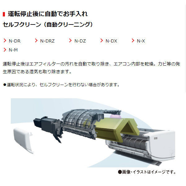 エアコン 標準工事費込 東芝 ルームエアコン N-Mシリーズ 6畳用 単相100V ホワイト スタンダードモデル RAS-N221M-W｜gion｜02