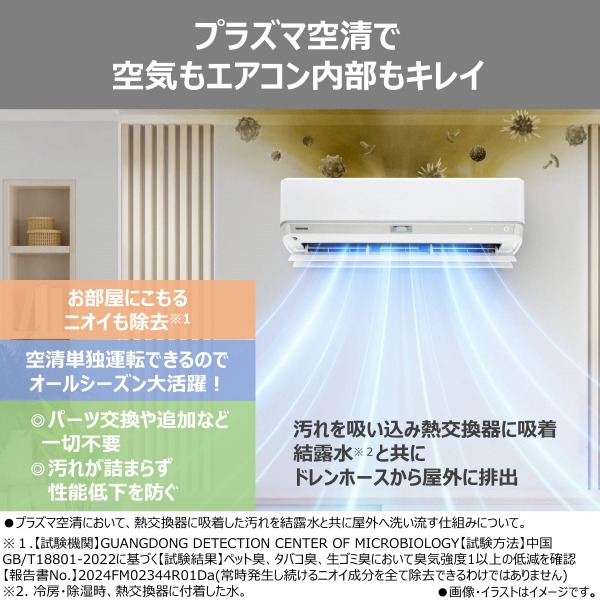 TOSHIBA ルームエアコン RAS-2286DX（W）／RAS-2286ADX｜製品情報詳細