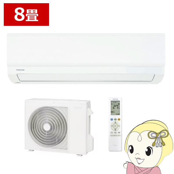 ���[���G�A�R�� ���� TOSHIBA 8���p �P��100V �G�A�R�� V-M�V���[�Y �z���C�g RAS-V251M-W