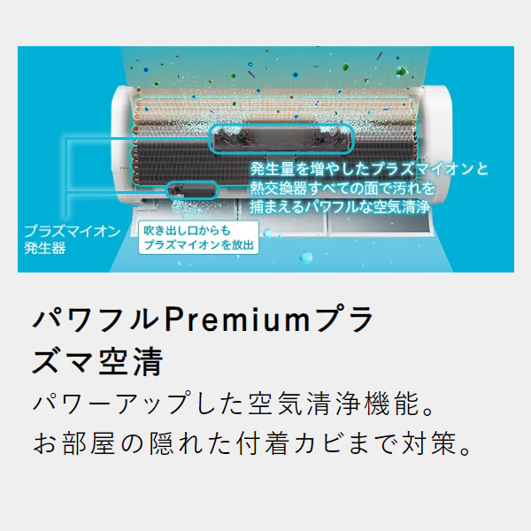 エアコン 標準工事費込 20畳 6.3kw 日立 白くまくん Xシリーズ 単相200V ステンレス・クリーン スターホワイト｜gion｜03