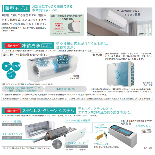 日立（HITACHI） 【標準工事込み】エアコン 白くまくん ステンレス