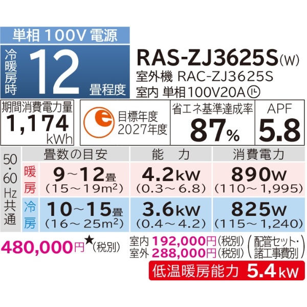日立（HITACHI） 【標準工事込み】エアコン 白くまくん ステンレス