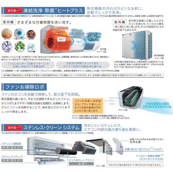 標準工事込み】エアコン 日立 白くまくん ステンレス・クリーン ZJ