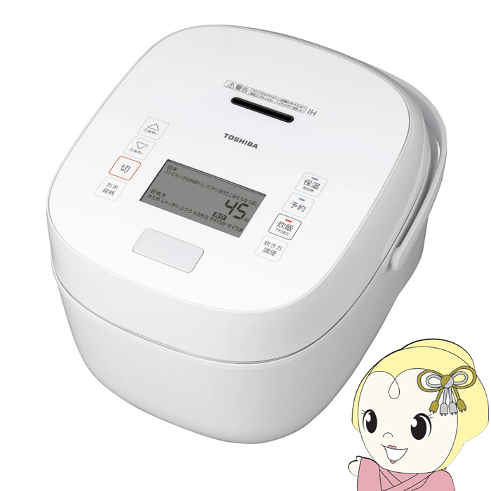 ���ъ� ���� TOSHIBA �^�󈳗�IH�W���[���ъ� �������� 1������ �O�����z���C�g RC-18KGW-W