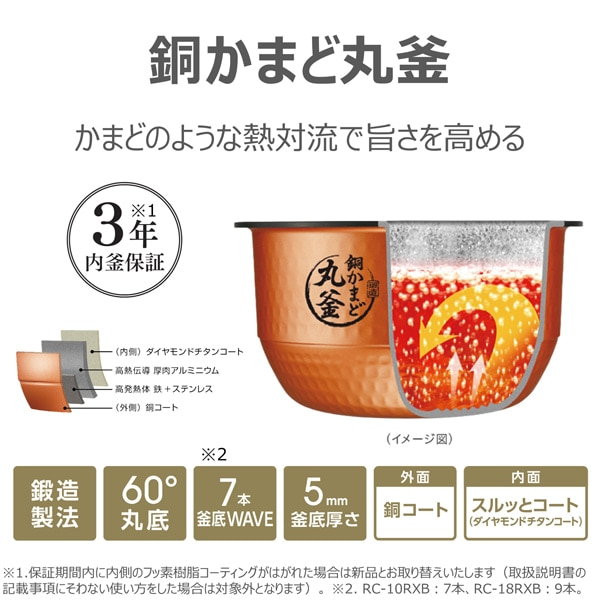 東芝 真空IHジャー炊飯器 1升炊き グランブラック 炎匠炊き 銅かまど丸