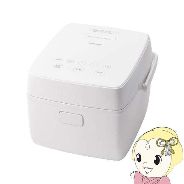 炊飯器 一人暮らし用 3合炊き IH炊飯ジャー ツインバード TWINBIRD 大火力1000W 厚さ3mm厚丸釜 ホワイト RM-D793W｜ぎおん