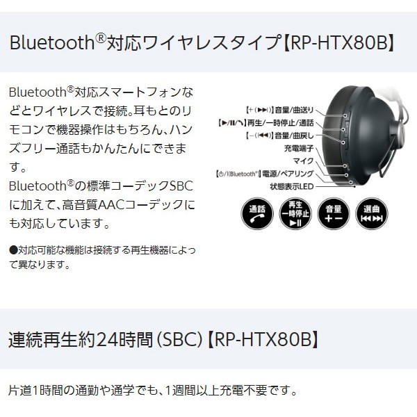 格安 RP-HTX80-R パナソニック Bluetooth対応ダイナミック密閉型ヘッドホン バーガンディレッド ぎおん - 通販 - PayPayモール 最安値在庫
