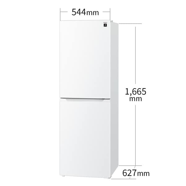 [予約 約2-3週間以降]冷蔵庫 【標準設置費込】 シャープ SHARP 230L 幅54.4cm 右開き 2ドア マットホワイト プラズマクラスター SJ-BD23P-W ぎおん | SHARP | 02