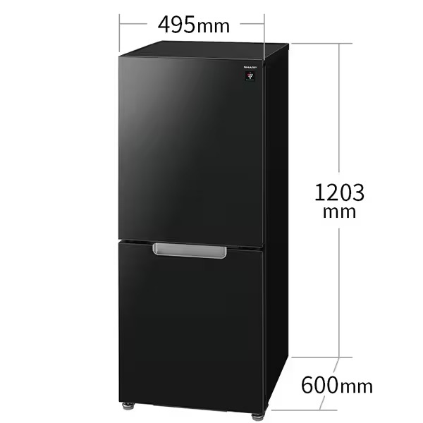 D083 送料設置無料   SHARP　ガラスデザイン冷蔵庫　137L D083 送料設置無料 SHARP ガラスデザイン冷蔵庫 137L