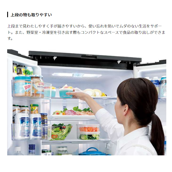 予約]冷蔵庫【標準設置費込み】シャープ 457L 6ドア冷蔵庫 ラ
