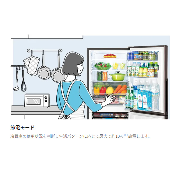 【標準設置費込】冷蔵庫 シャープ 280L 2ドア冷蔵庫 右開き アコールホワイト SJ-PD28K-W　ぎおん | SHARP | 01