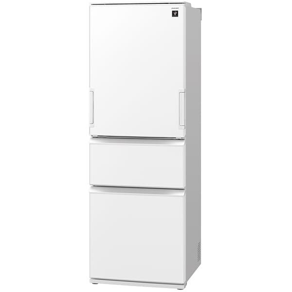 [予約 約2-3週間以降]冷蔵庫 【標準設置費込】 シャープ SHARP 374L 幅60cm どっちもドア 3ドア シルキーマットホワイト SJ-PW37P-W ぎおん | SHARP | 01