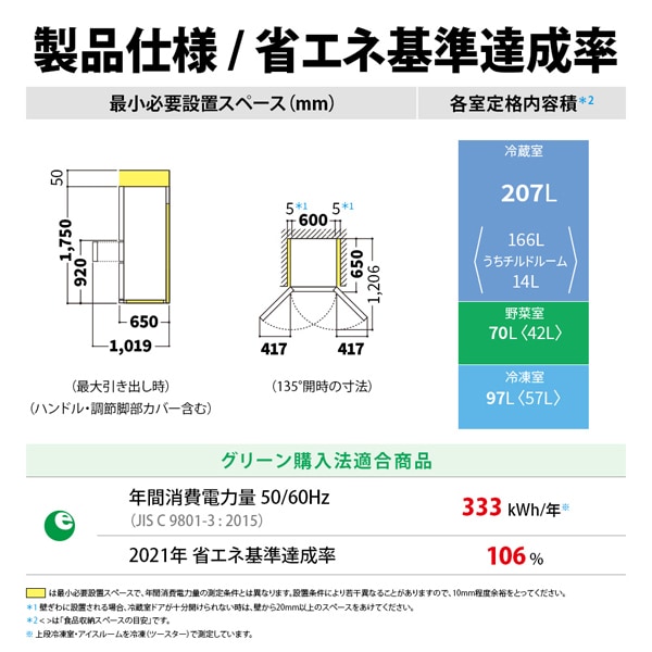 [予約 約2-3週間以降]冷蔵庫 【標準設置費込】 シャープ SHARP 374L 幅60cm どっちもドア 3ドア シルキーマットホワイト SJ-PW37P-W ぎおん | SHARP | 04