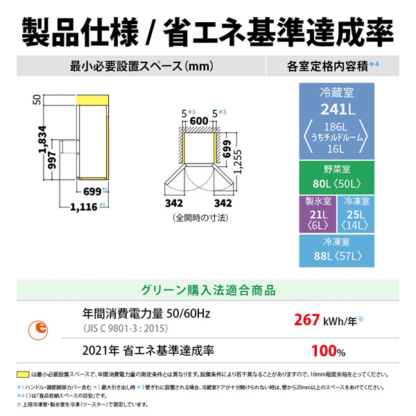 SHARP（シャープ） [予約]冷蔵庫【標準設置費込】SHARP 455L 5ドア