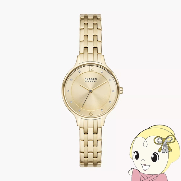 SKAGEN（スカーゲン） 腕時計「ANITA LILLE」 ステンレス ブレスレットウォッチ ゴールド SKW3127