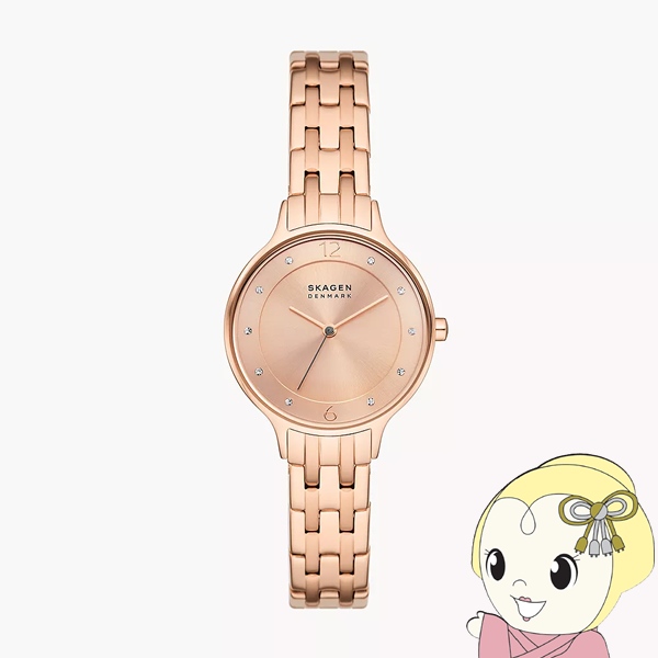 SKAGEN（スカーゲン） 腕時計「ANITA LILLE」 ステンレス ブレスレットウォッチ ローズゴールド SKW3128