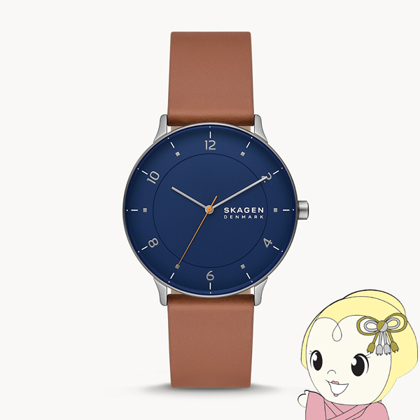 【国内正規品】腕時計 スカーゲン SKAGEN  メンズ RIIS 三針 ミディアムブラウン レザーウォッチ アナログ SKW6885