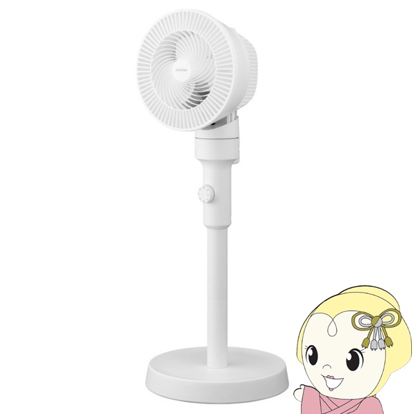 サーキュレーター 扇風機 アイリスオーヤマ 左右首振り ダイヤル式 ホワイト STF-AC15EC-W | IRIS OHYAMA