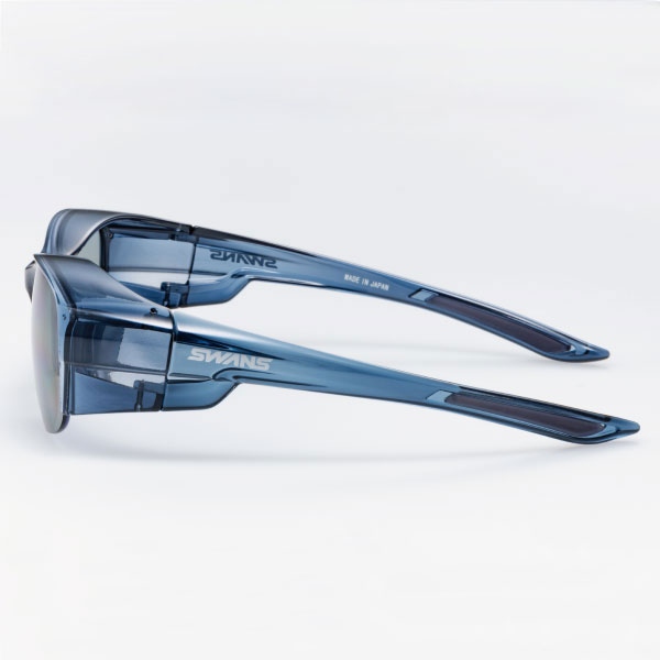 サングラス SWANS スワンズ オーバーグラス メガネの上に装着可能 ハーフリム 偏光レンズ クリアスモーク/偏光スモーク OG5-0051 SCLA｜gion｜03