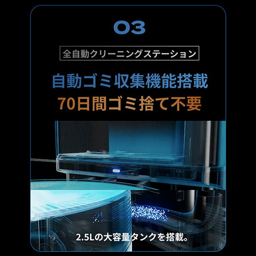 SOUYI（ソウイ） ロボット掃除機 SOUYI JAPAN 自動ゴミ収集機能付き 水
