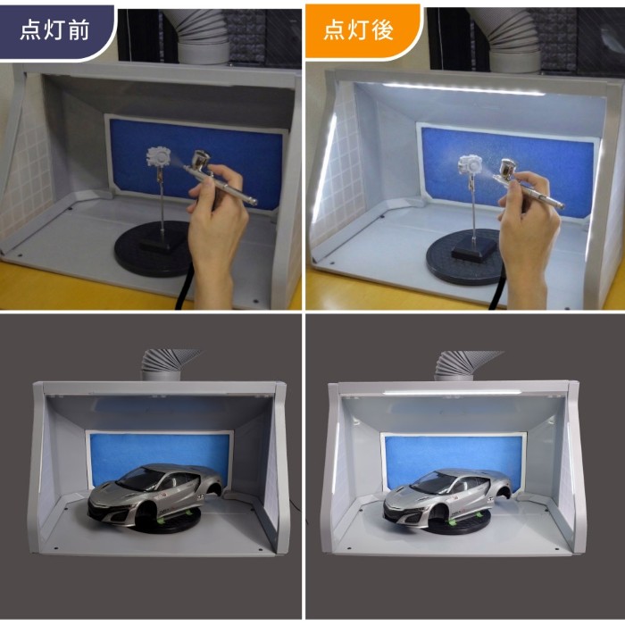 メーカー直送】サンコー LEDライト付パワフルファン塗装ブース