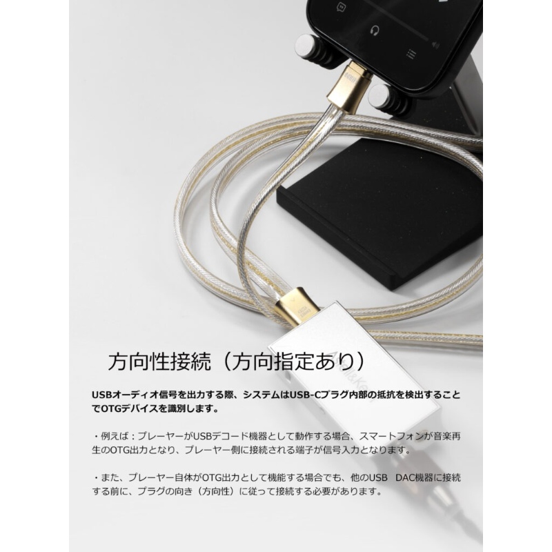 ddHiFi TC19CC Gold OTGケーブル　使用数回のみ ddHiFi ddHiFi Gold シリーズ USB C to C OTGケーブル TC19CC Gold