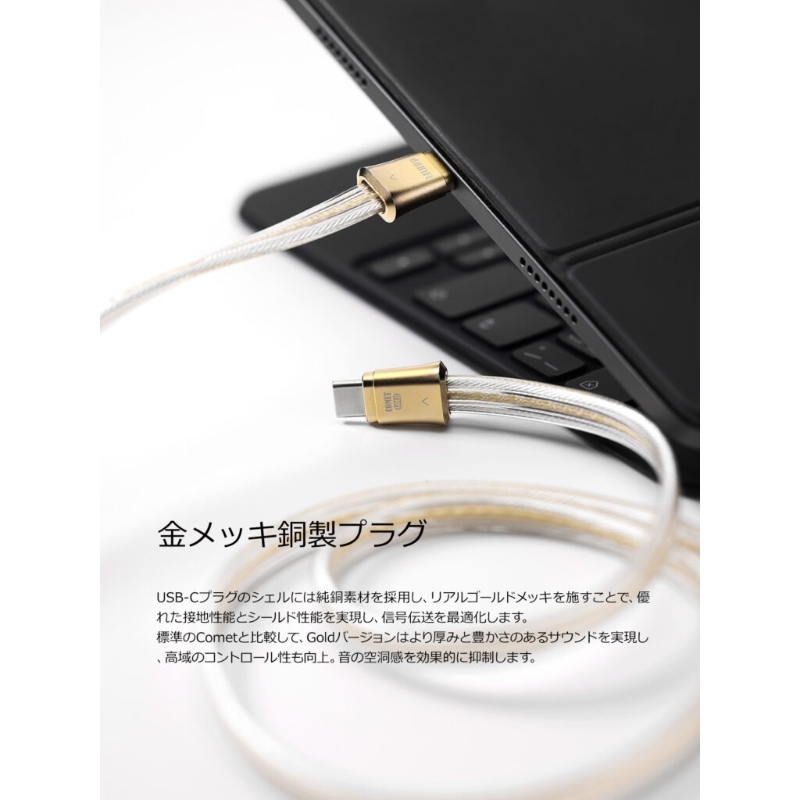 ddHiFi ddHiFi Gold シリーズ USB C to C OTGケーブル TC19CC Gold