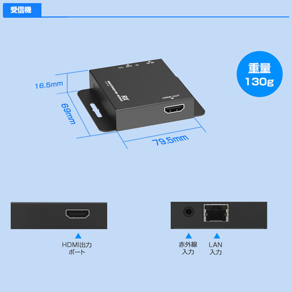 TEC テック 4K30Hz対応 HDMI 延長 2分配器 TEHDSPEX70 :TEHDSPEX70:ぎおん 通販 