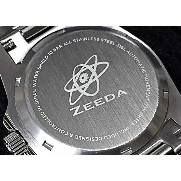 ZEEDA（ジーダ） メンズ腕時計 「TESLA-CODE」 ステンレス 10