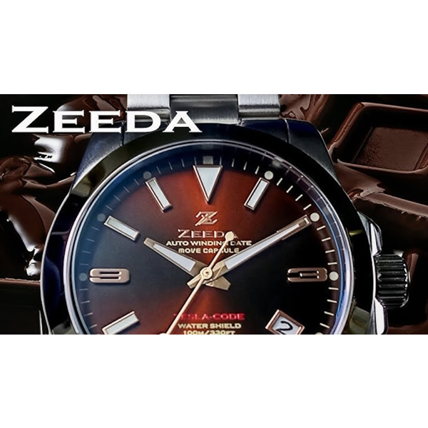 ZEEDA（ジーダ） メンズ腕時計 「TESLA-CODE」 ステンレス 10気圧防水 