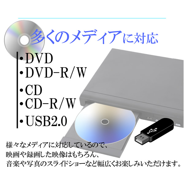 再生専用 据置DVDプレーヤー TOHOTAIYO TH-DVD02 ブルーレイ、DVDレコーダー