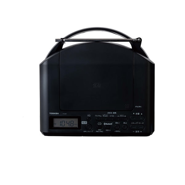 東芝 CDラジオ ネオジウムスピーカー コンパクトボディ ブラック TY